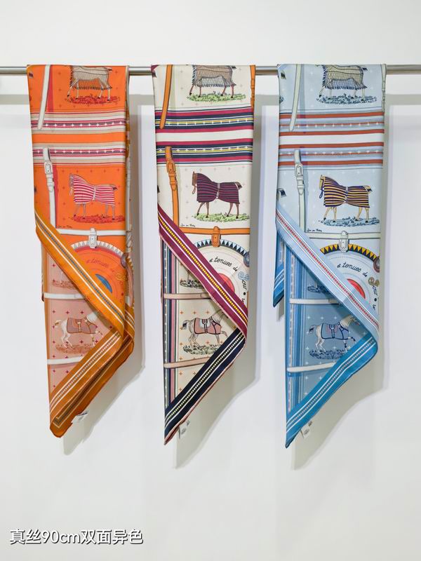 Hermes silk Scarf 90X90cm E101310